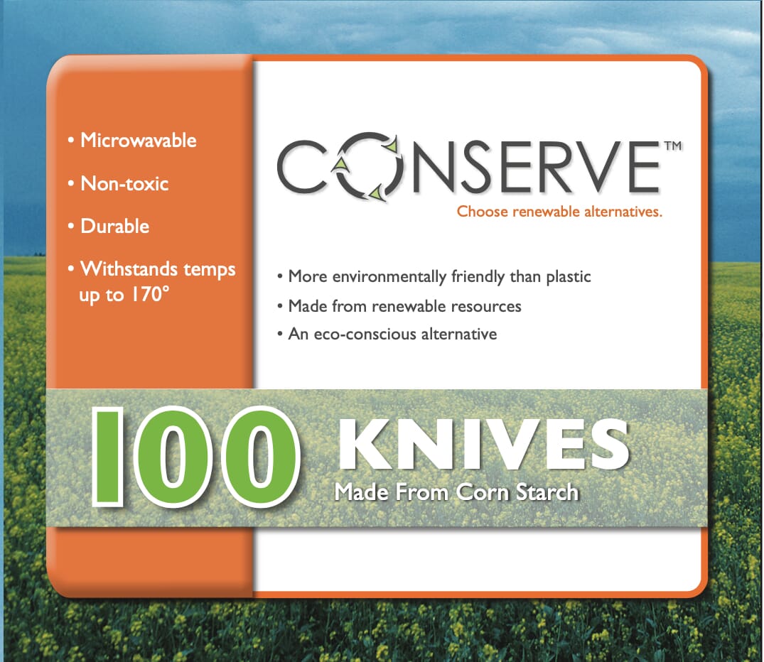 CONSERVE Knives 100 Pack OFF WHITE (10233)