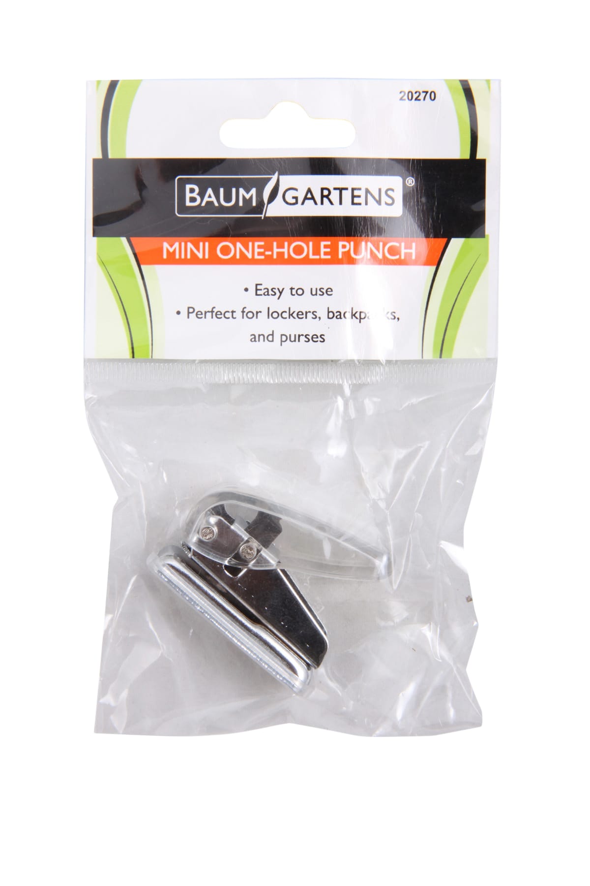 Baumgartens Mini Hole Punch ASSORTED Colors (20270)