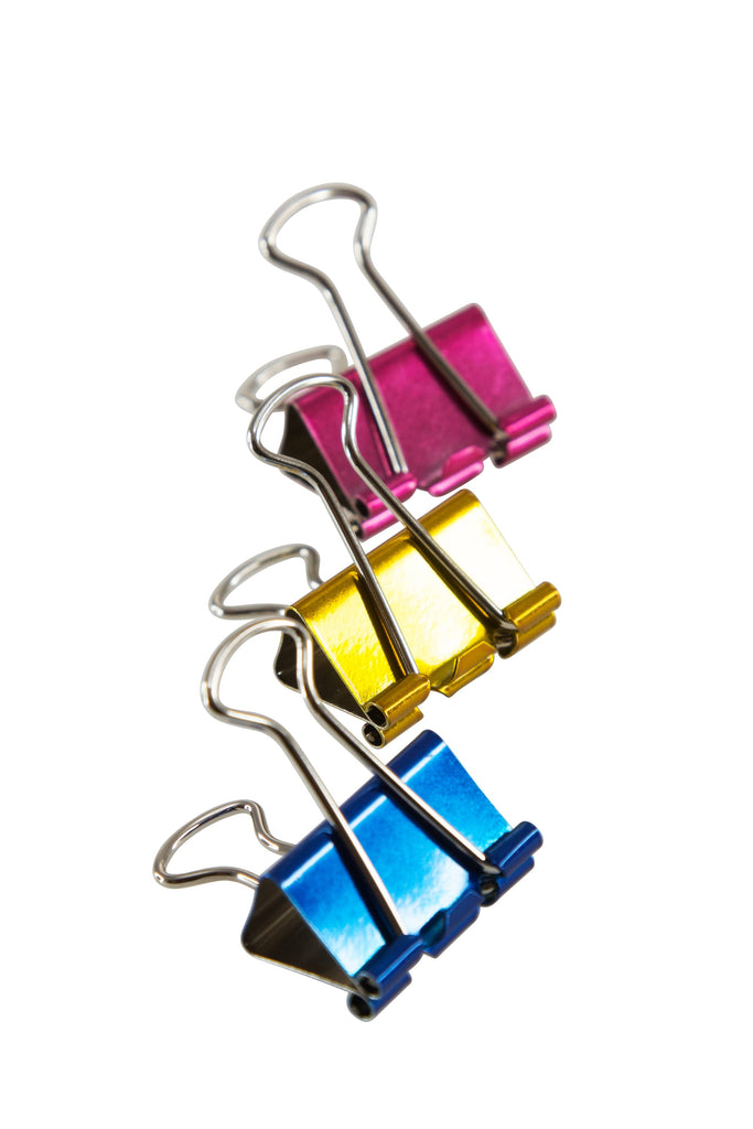 Baumgartens Metallic Designer Binder Clips Small 8 Pack ASSORTED Color –  Baumgartens 