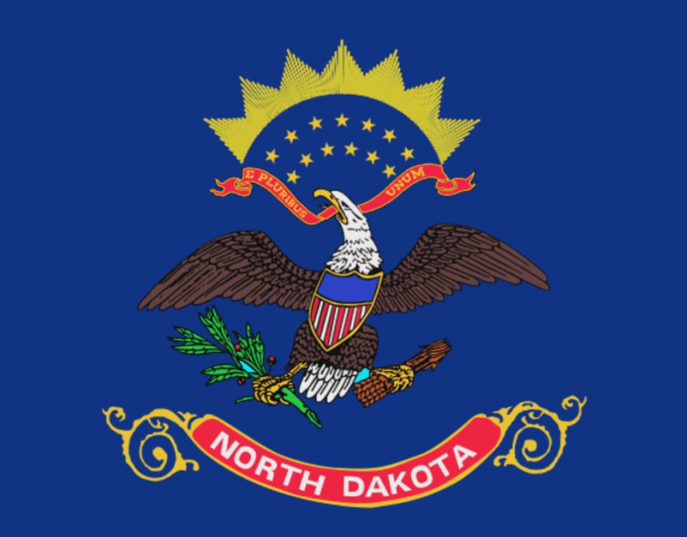 Integrity Flags North Dakota State Flag 36" x 60" (33553)