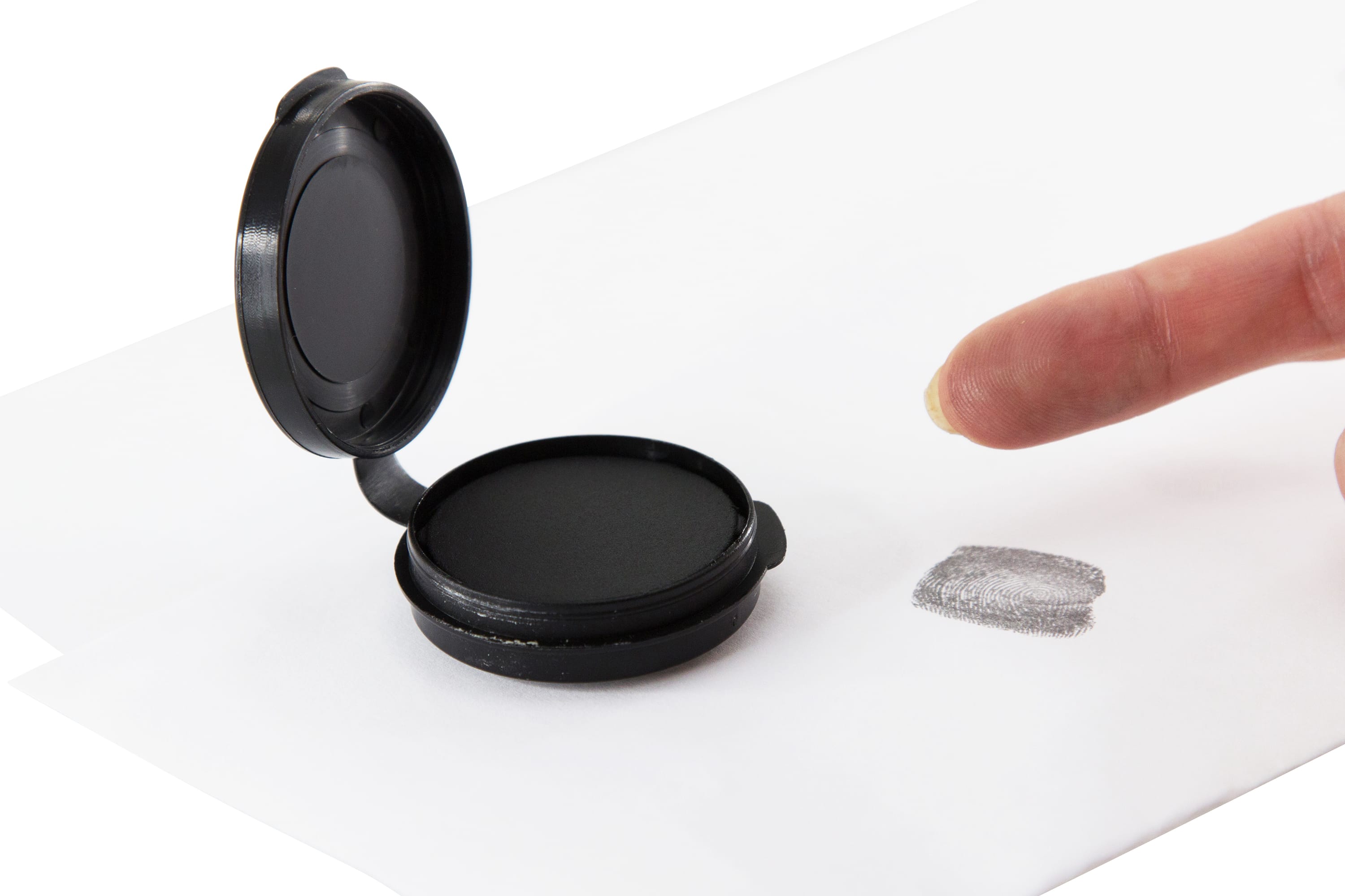 Baumgartens Inkless Fingerprint Pad with Adhesive BLACK (38010)