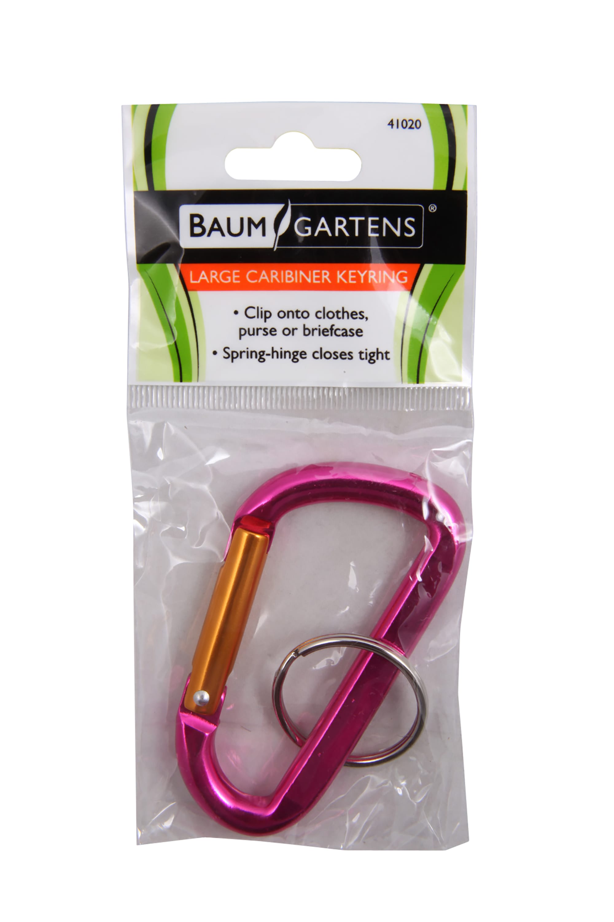 Baumgartens Caribiner Keychain Large Size ASSORTED Colors (41020)