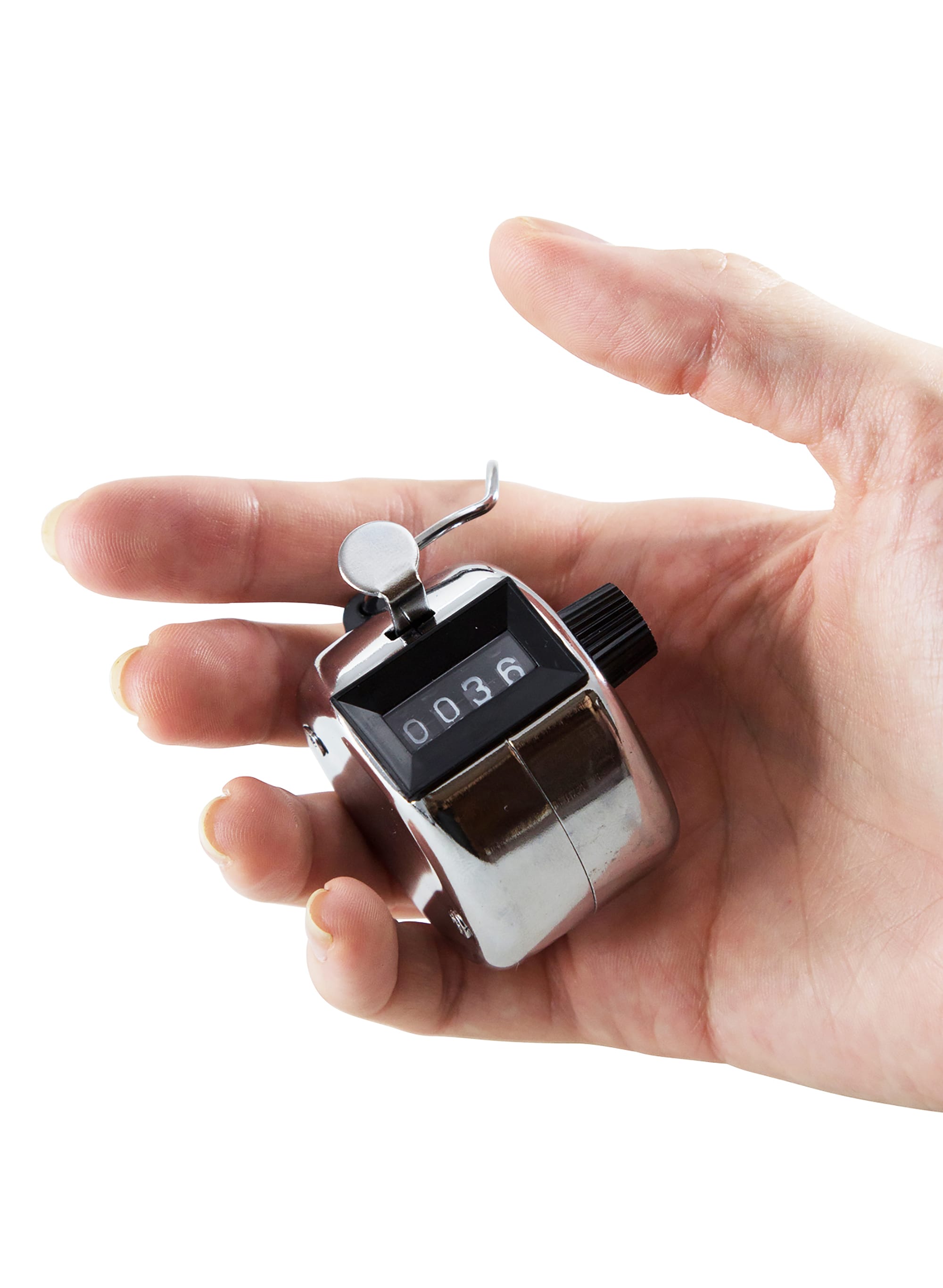 Baumgartens Hand Held Tally Counter Chome (43010)