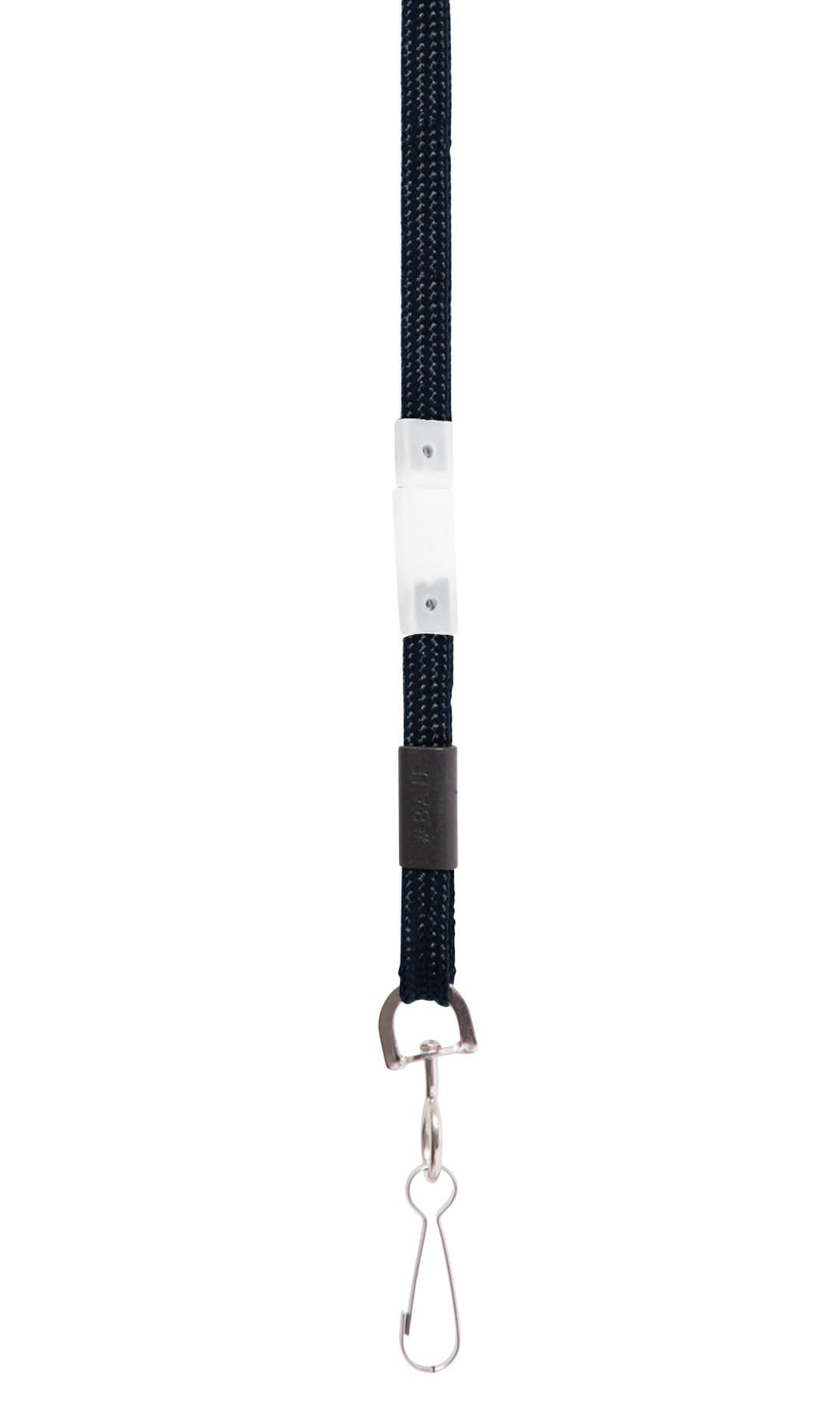 SICURIX Breakaway Safety Lanyards Hook Flat Style 12 Pack BLACK (65549)