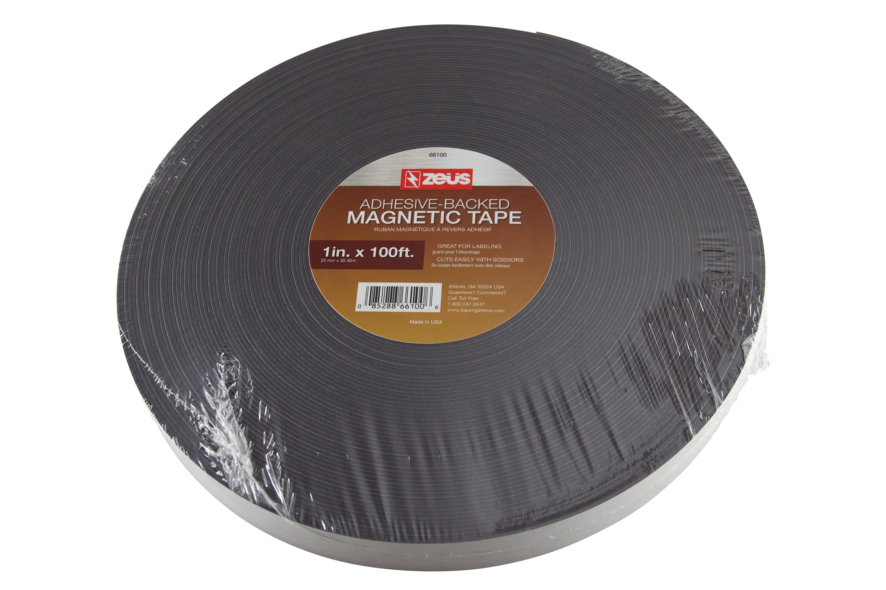 Zeüs Magnetic Tape 100' L x 1" H WHITE (66100)