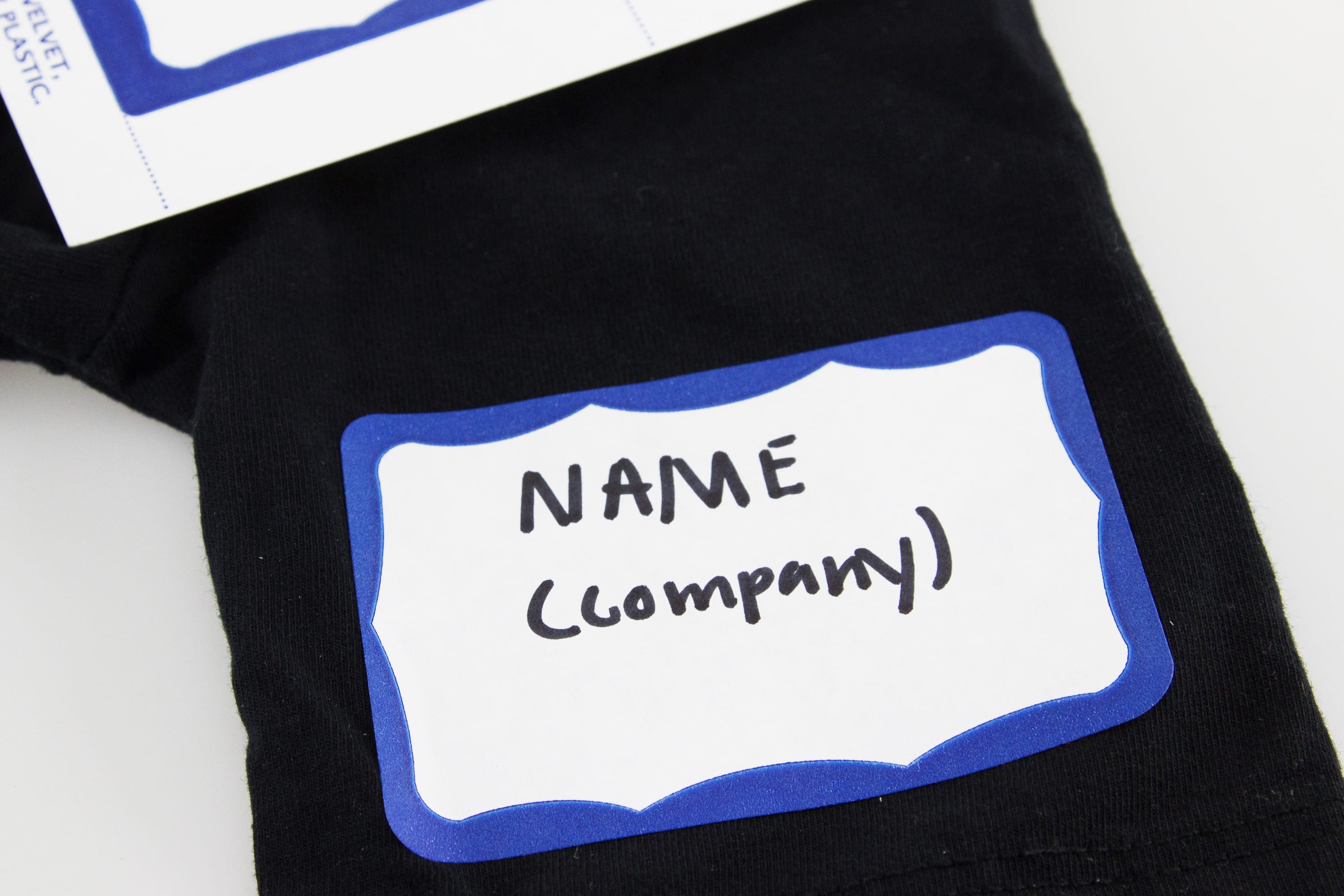 SICURIX BLUE Border Adhesive Badges 8 Per Sheet 200 Pack WHITE (67653)