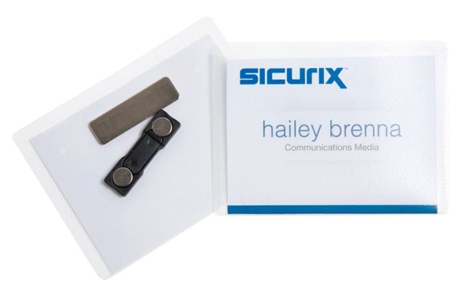 SICURIX Badge Kit Magnetic 3.75x2.5 20/box (67664)