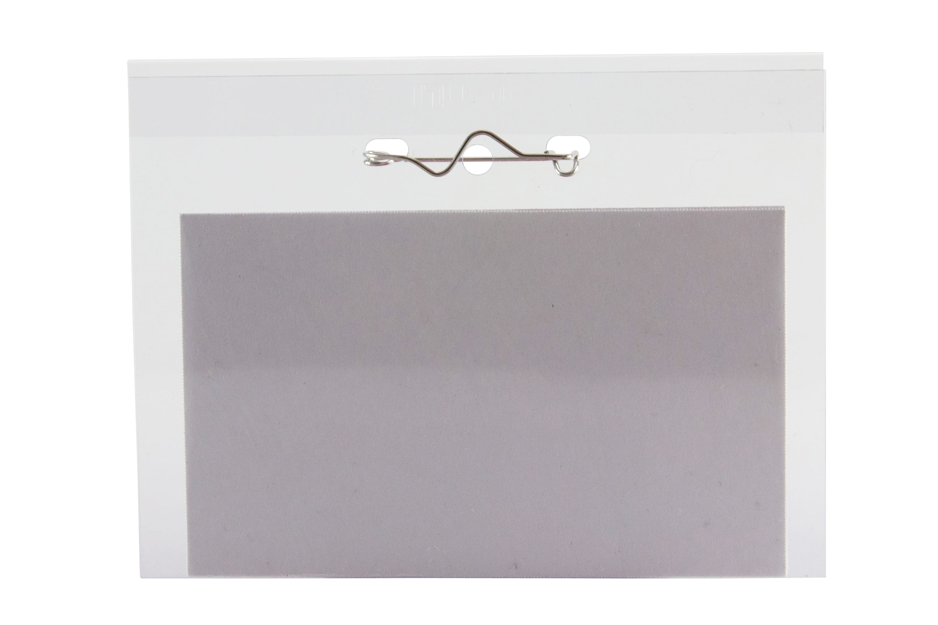 SICURIX Pin Style Printable Badge Kit 3 1/2" x 2 1/4" Horizontal 100 Pack (67671)