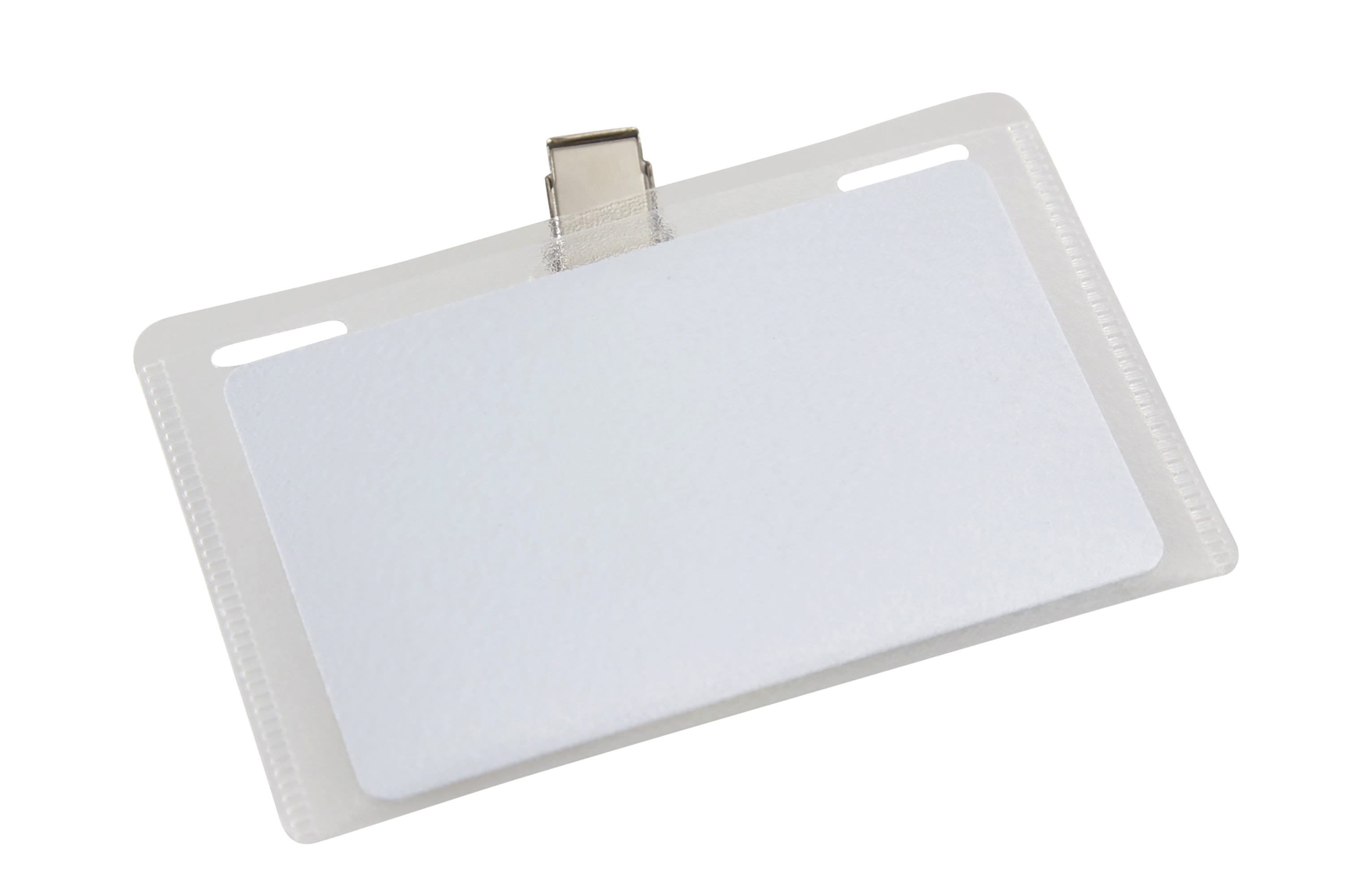 SICURIX Clip Style Printable Badge Kit 3 1/2" x 2 1/4" Horizontal 50 Pack (67672)