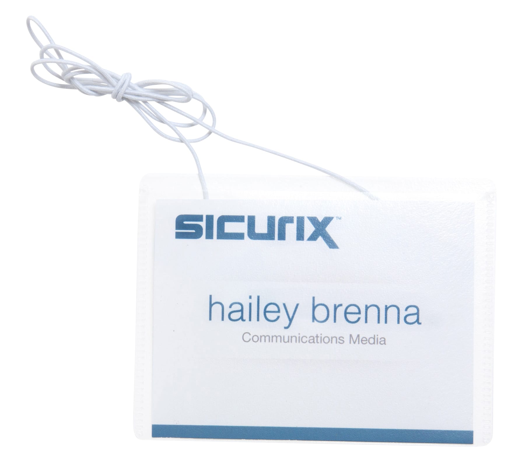SICURIX Hanging Printable Badge Kit 4" x 3" Horizontal 50 Pack (67678)