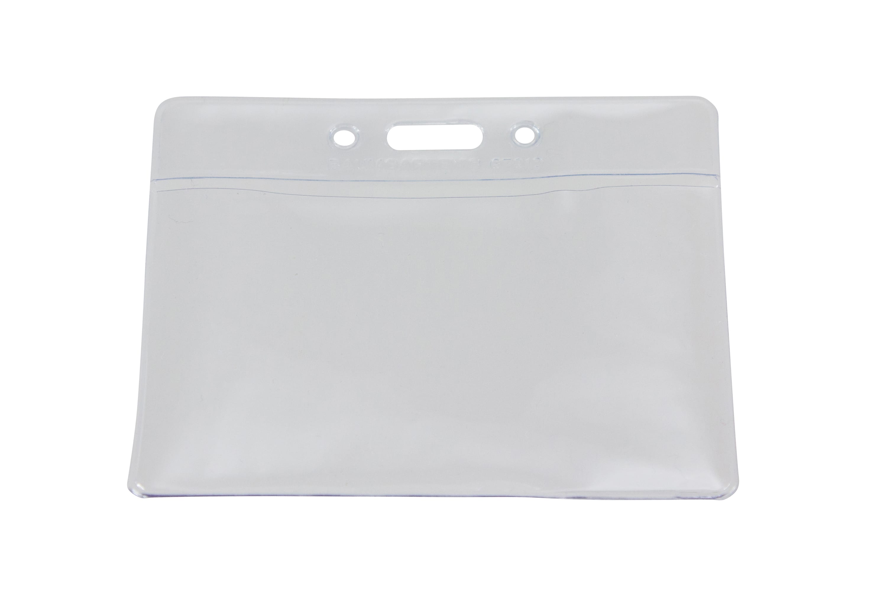 SICURIX Standard Badge Holders Horizontal 12 Pack CLEAR (67810)