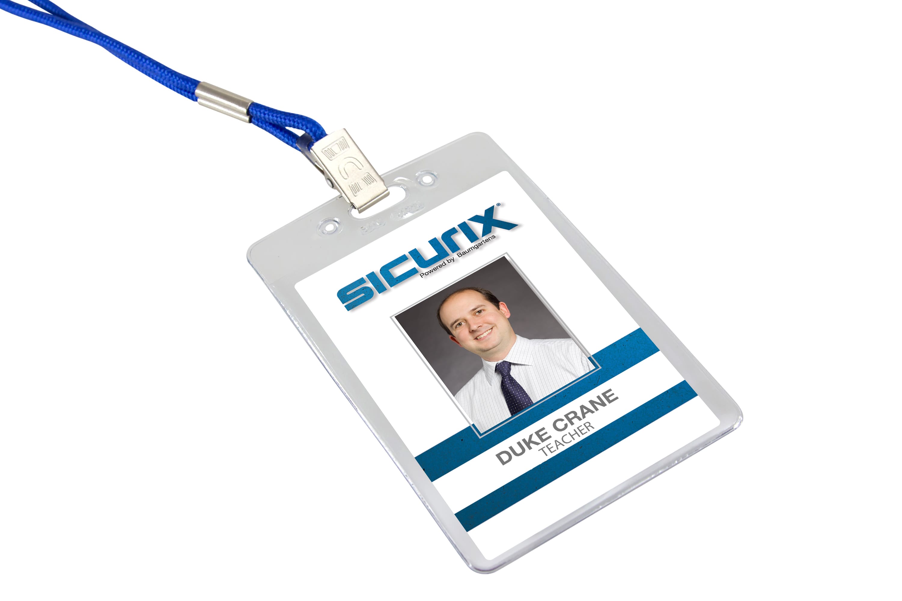 SICURIX Government/Military Size Badge Holders Vertical 50 Pack CLEAR (67880)