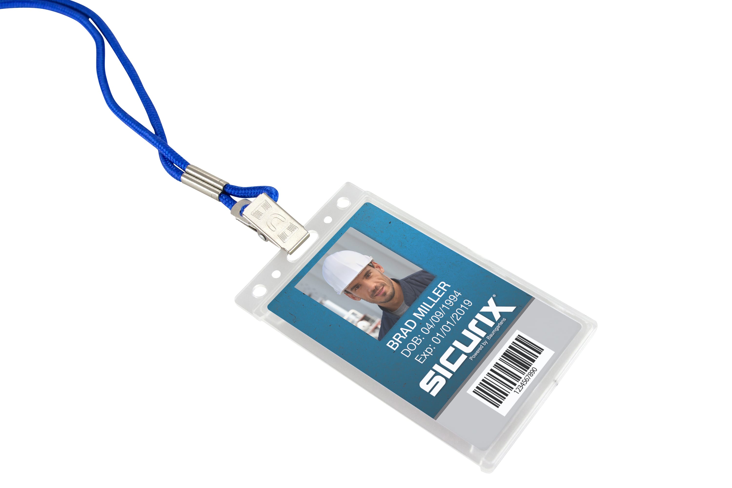 SICURIX Badge Holder PolyCarb Vertical 25 Pack (68140)