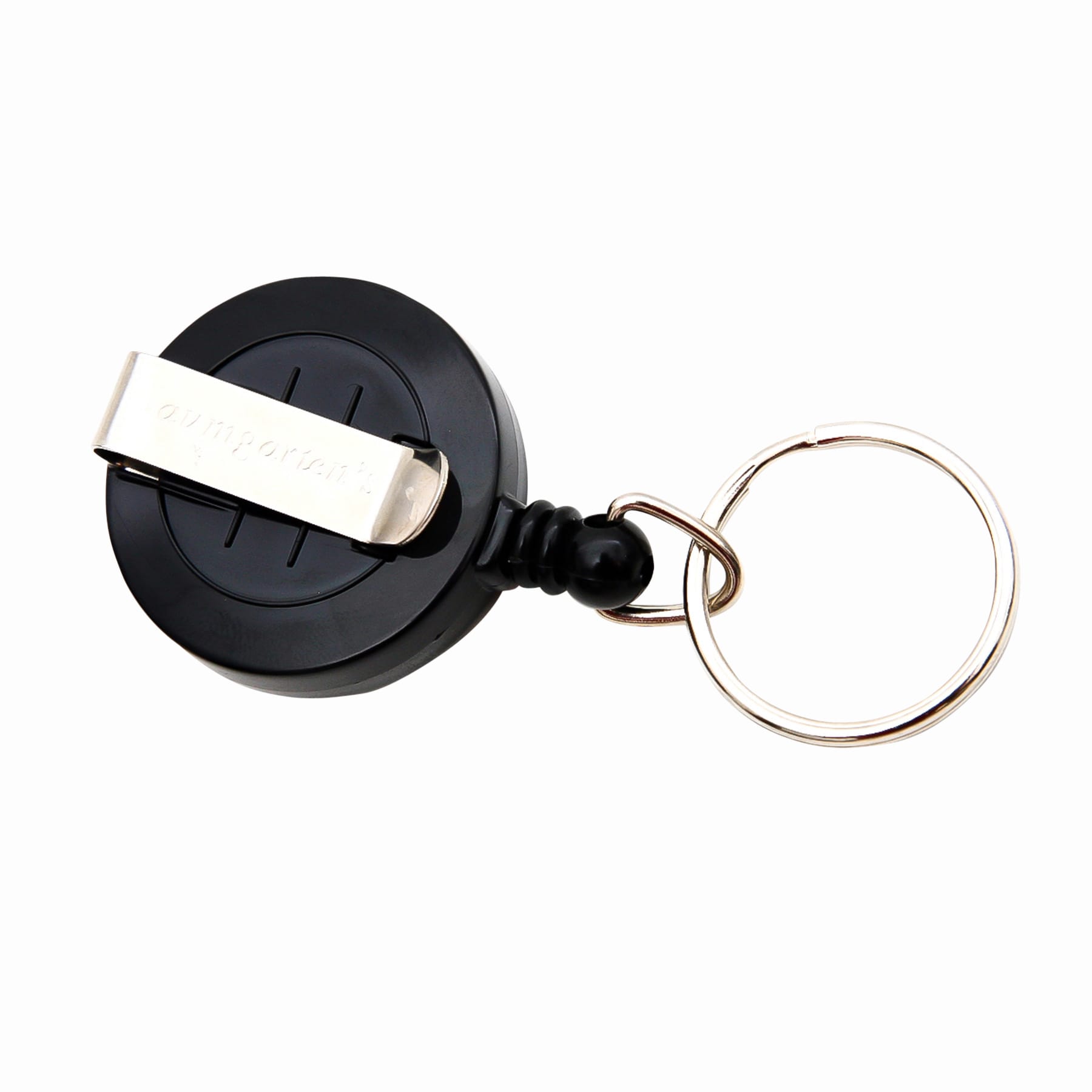SICURIX Standard ID Badge Reel Round Belt Clip Strap BLACK (68874)