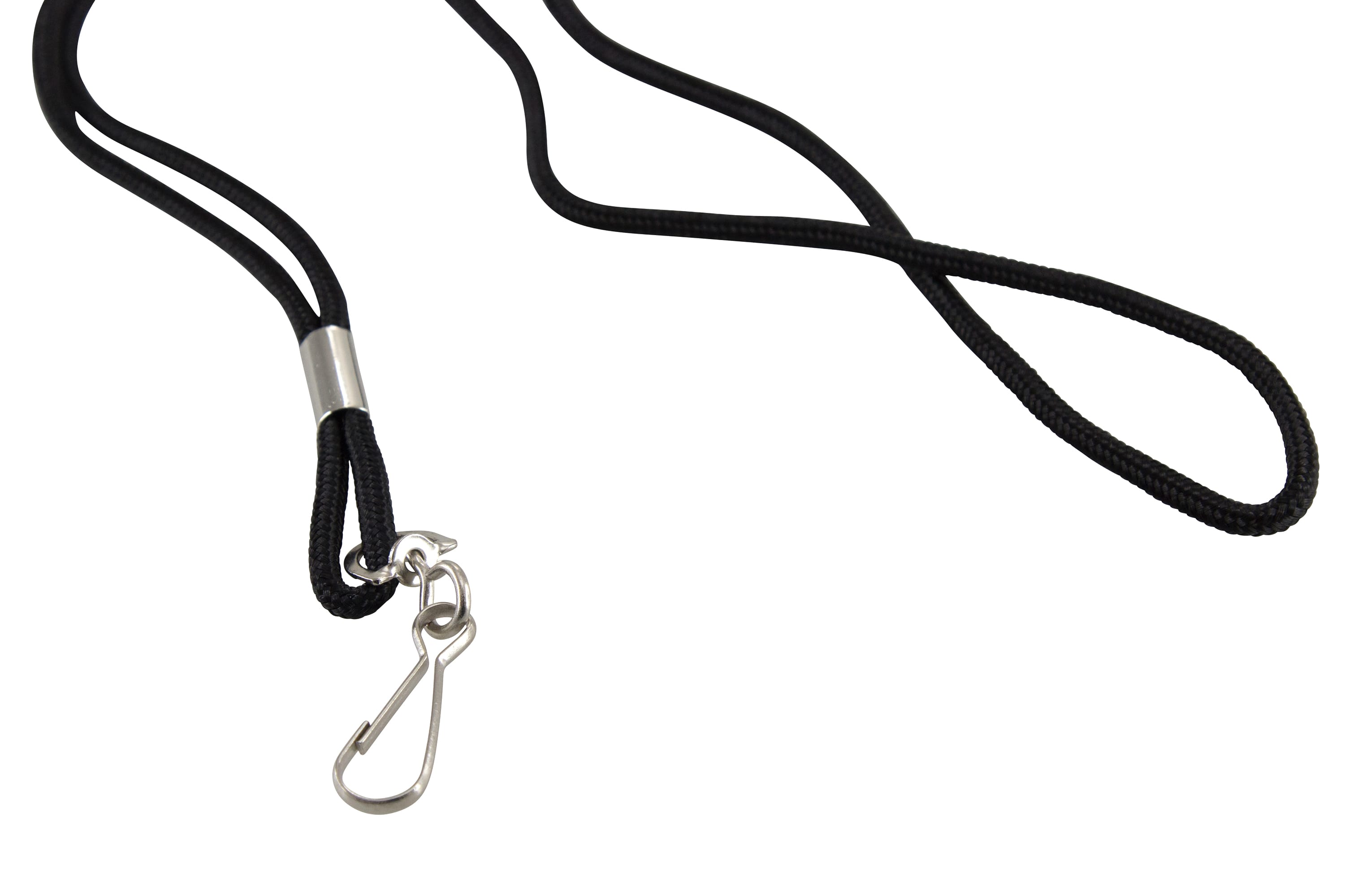SICURIX Standard Lanyards Hook Rope Style 12 Pack BLACK (68939)