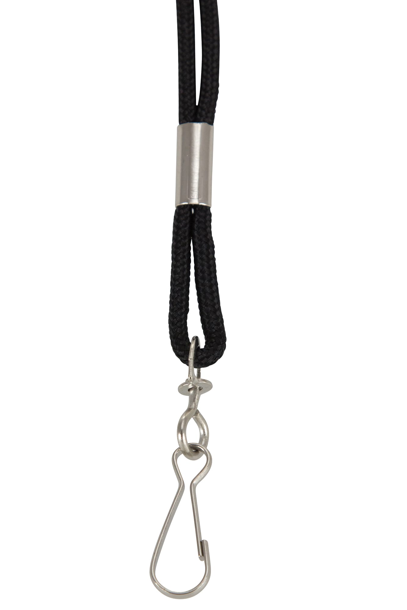 SICURIX Standard Lanyards Hook Rope Style 12 Pack BLACK (68939)