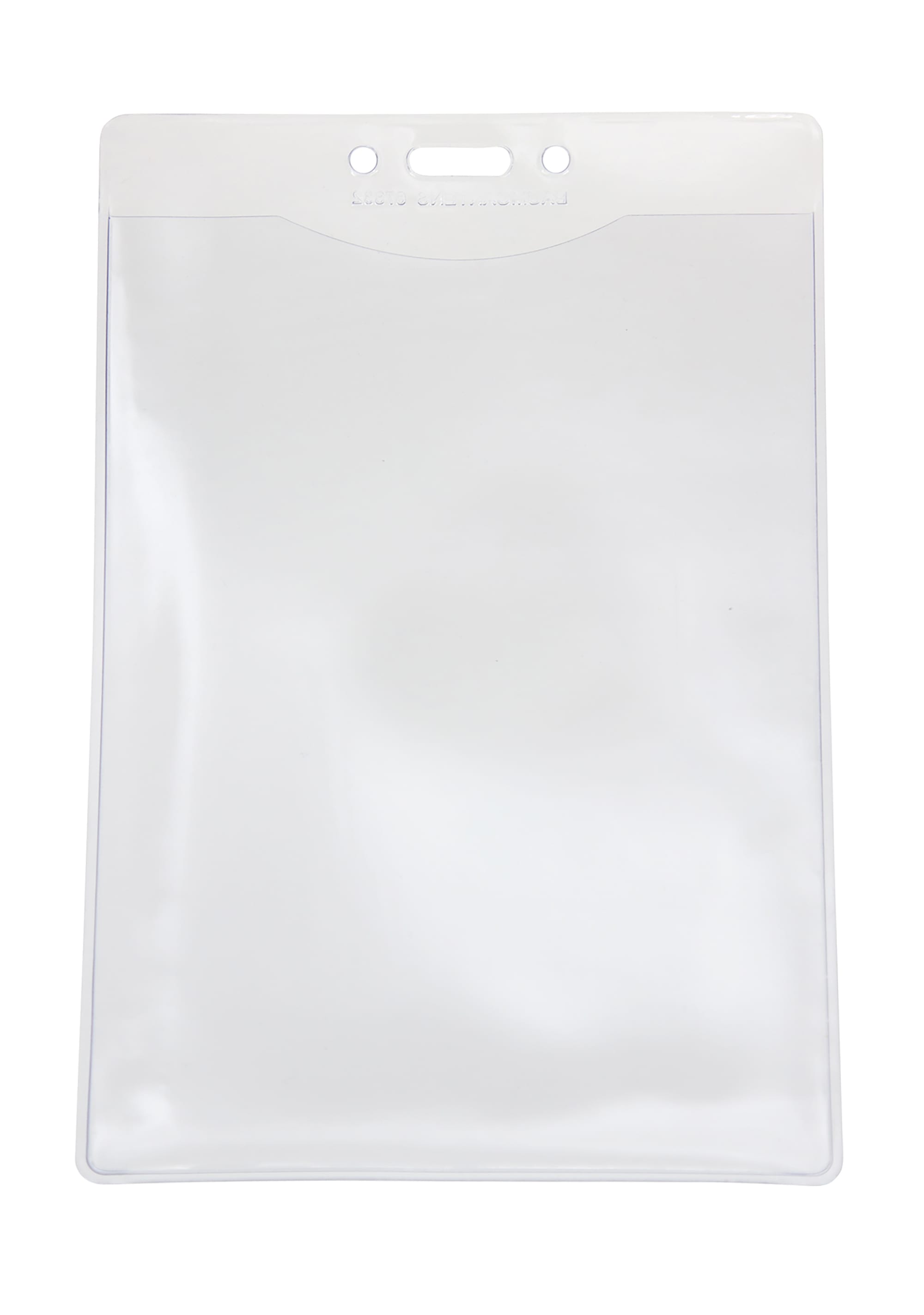 SICURIX Badge Holder Vertical 4.5 x 6.75" Pre-Punched 100/pack (67832)