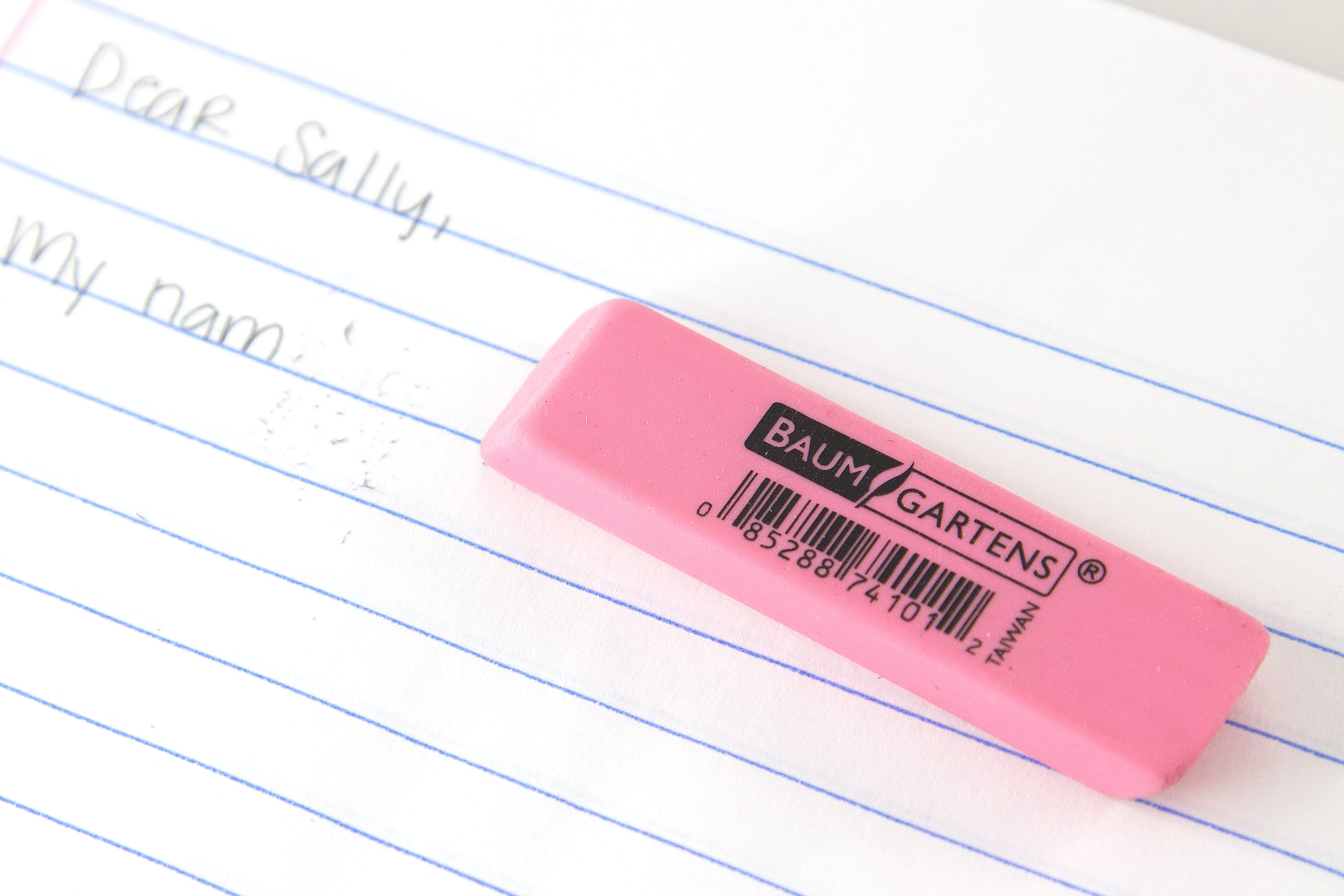 Baumgartens Pencil Eraser PINK (74101)