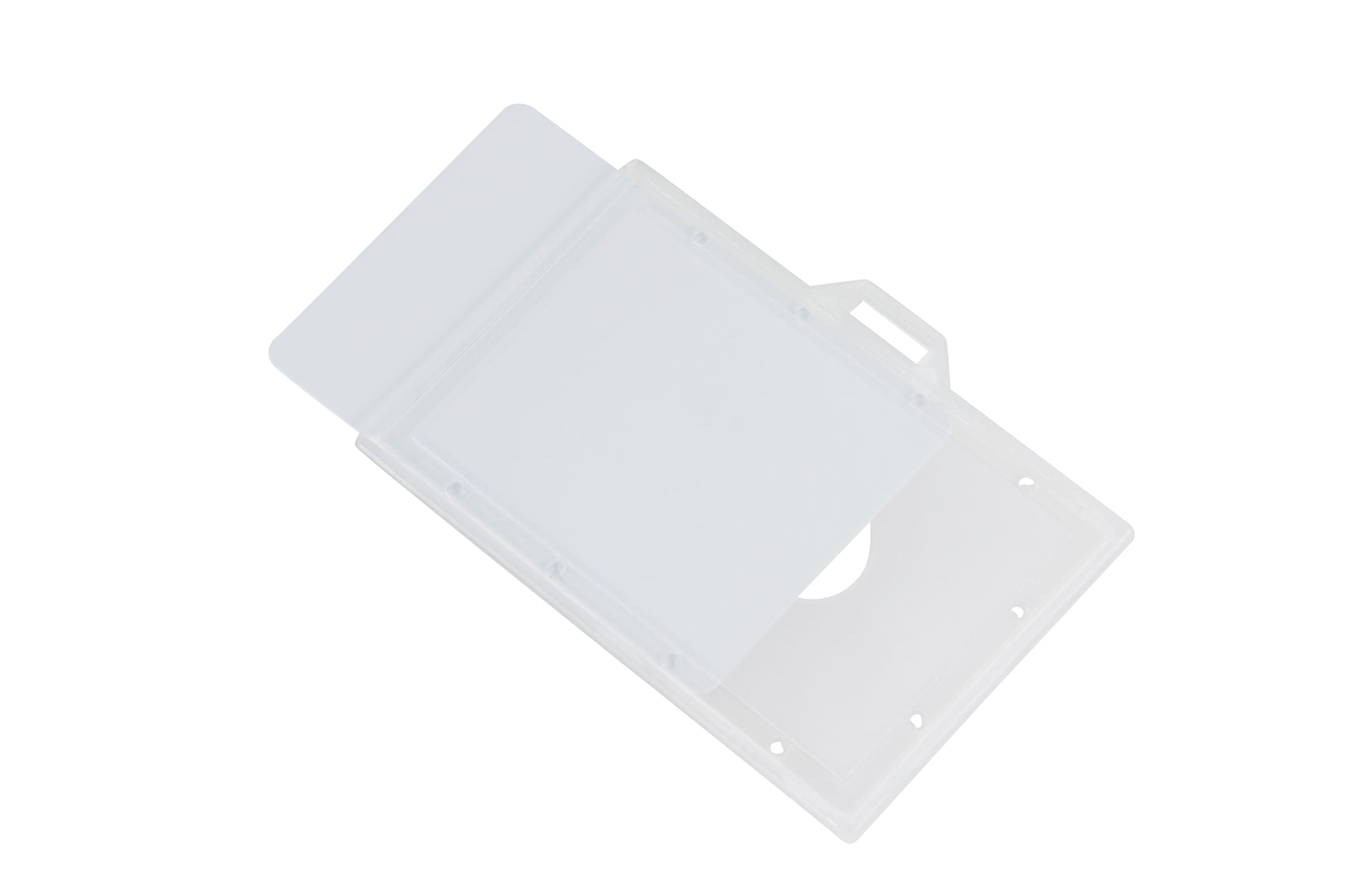 SICURIX Translucent Badge Dispensers Horizontal 25 Pack CLEAR (68110)