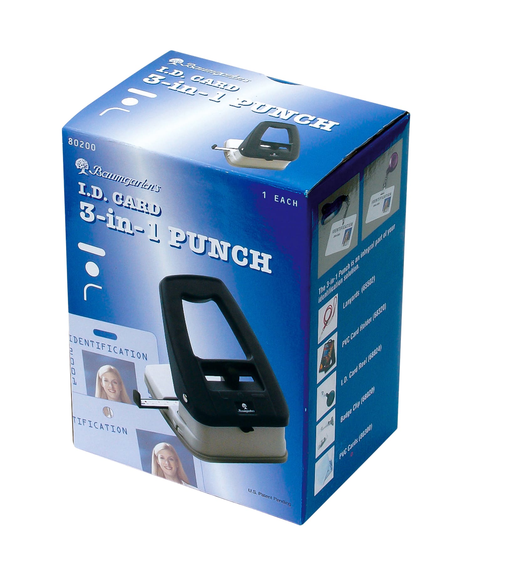 SICURIX 3 in 1 ID Card Punch BLACK (80200)