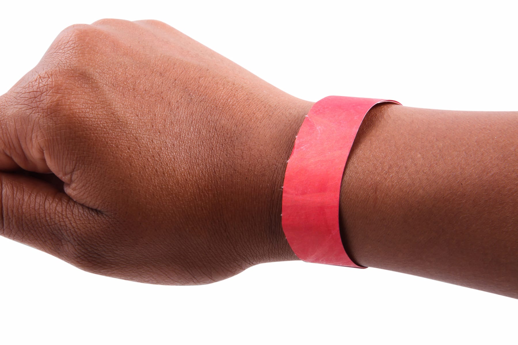 SICURIX Sequentially Numbered Security Wristbands 100 Pack RED (85020)