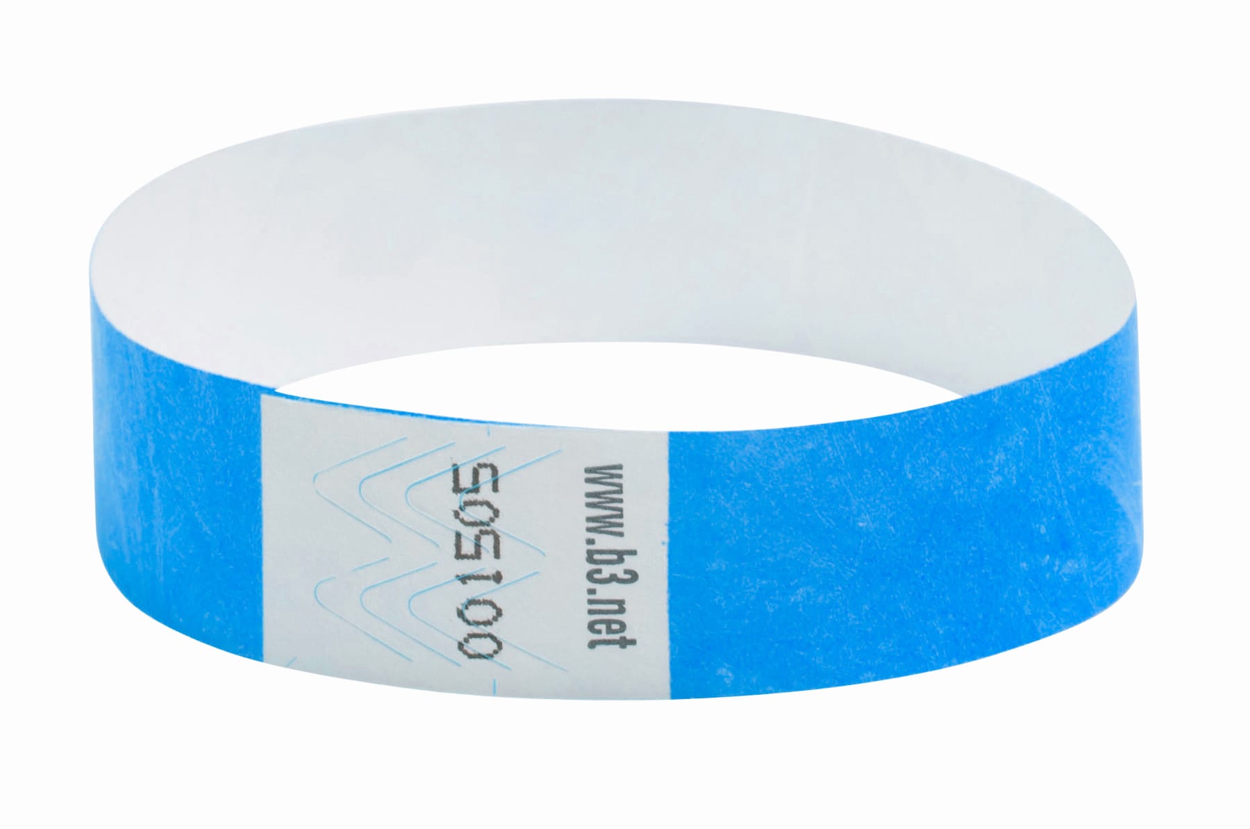 SICURIX Sequentially Numbered Security Wristbands 100 Pack BLUE (85030)