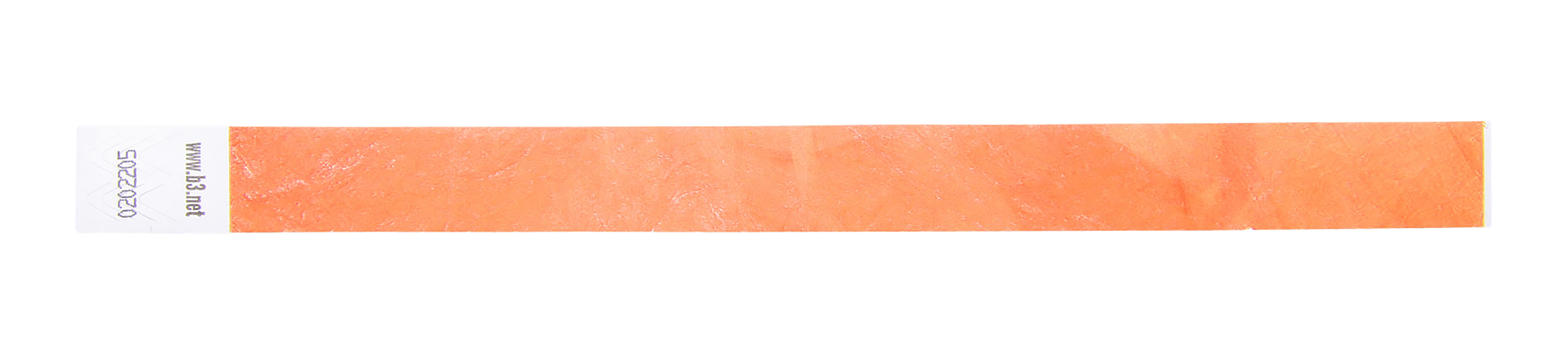 SICURIX Sequentially Numbered Security Wristbands 100 Pack ORANGE (85050)