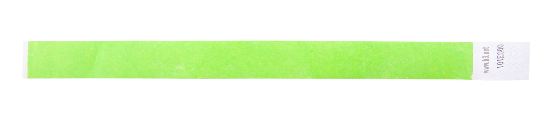 SICURIX Sequentially Numbered Security Wristbands 100 Pack GREEN (85060)