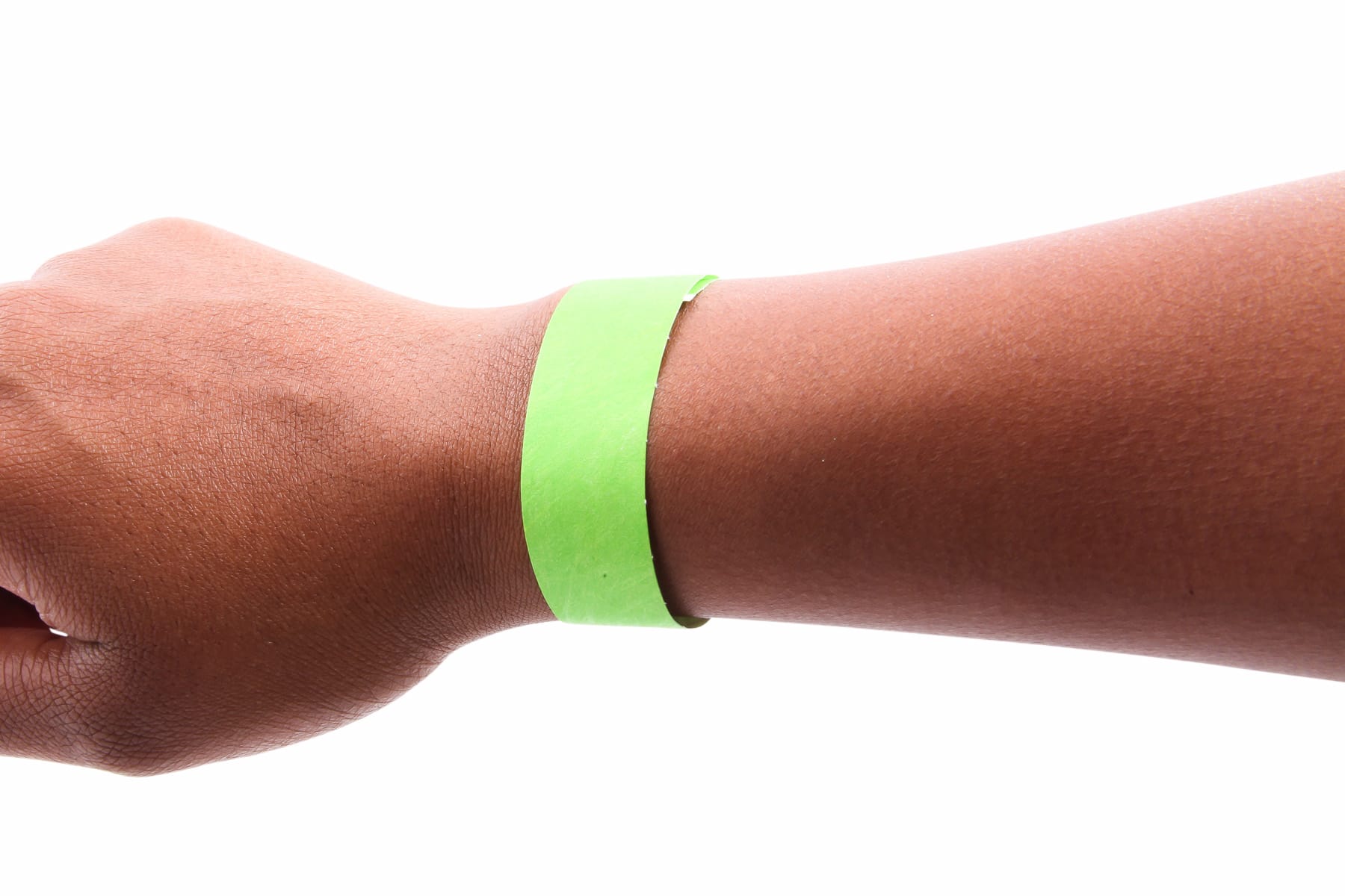 SICURIX Sequentially Numbered Security Wristbands 100 Pack GREEN (85060)