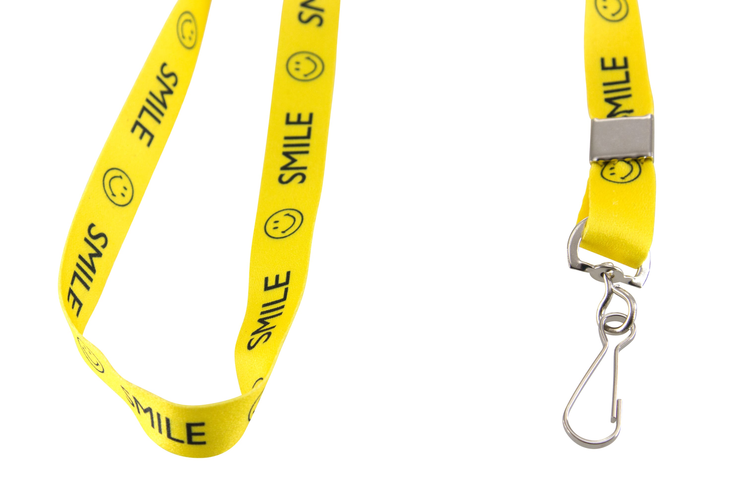 SICURIX Smiley Face Lanyard Hook Flat Style YELLOW (97600)