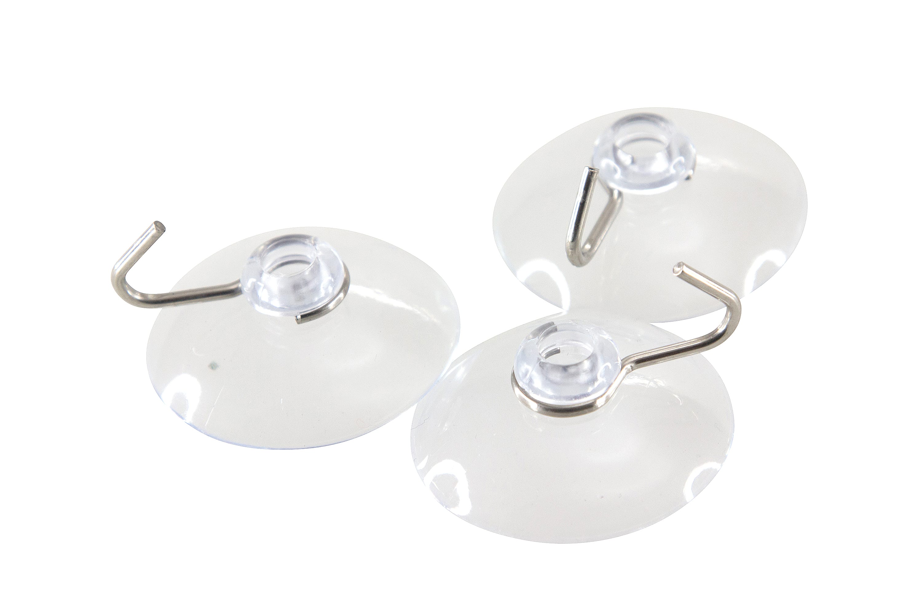 Baumgartens Suction Cups with Hook 50 Pack CLEAR (DG-4001)