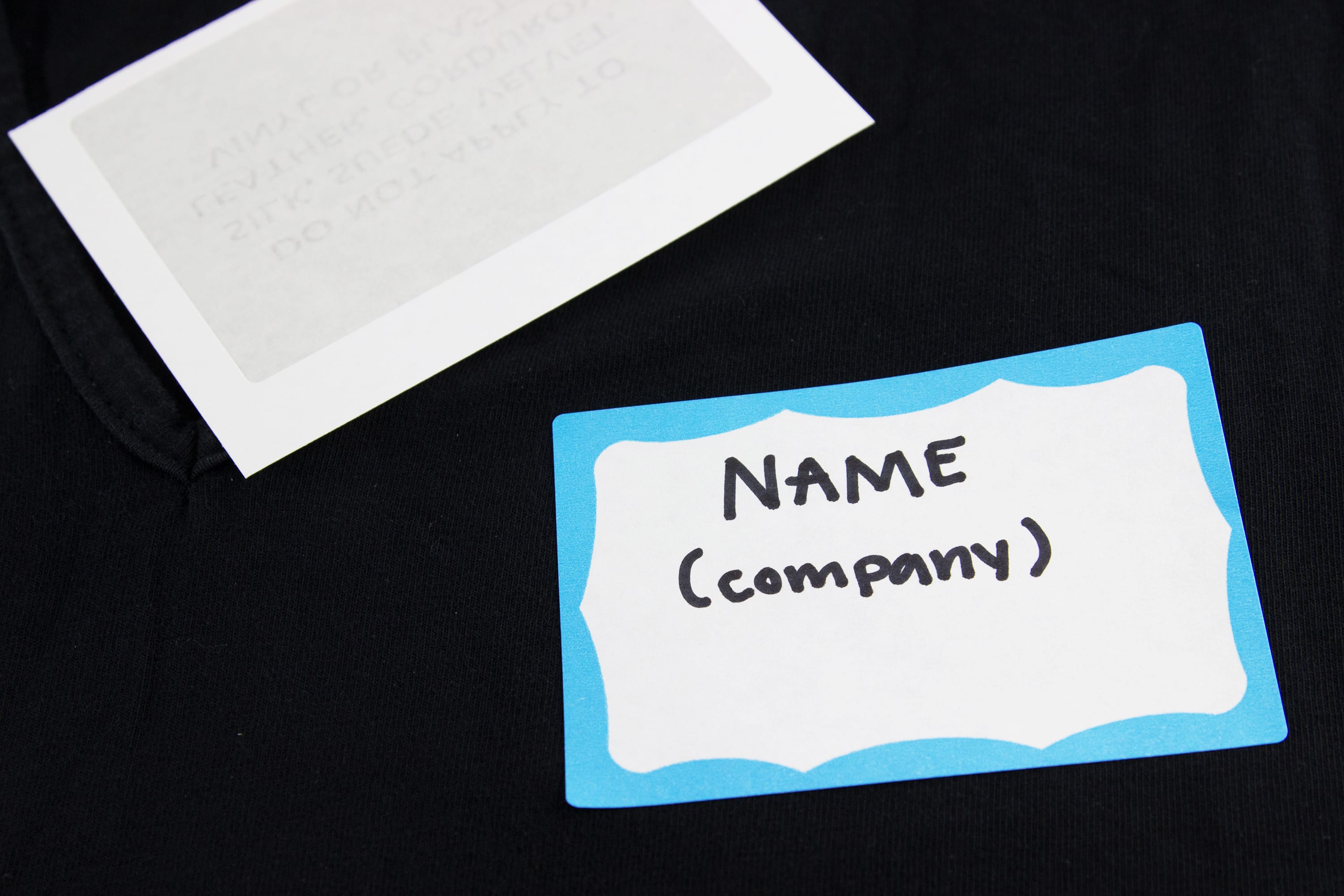 SICURIX BLUE Border Adhesive Badges 2 Per Sheet 100 Pack WHITE (67643)