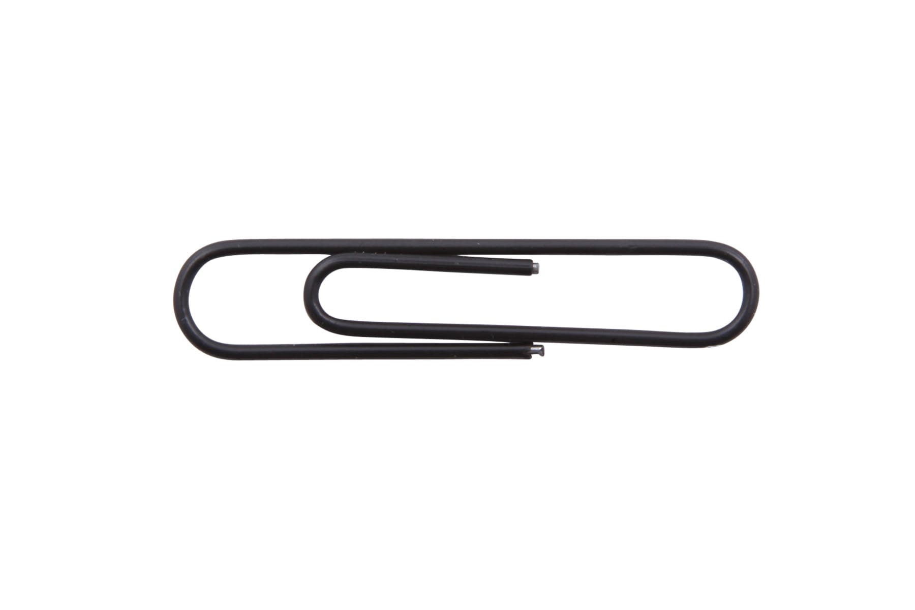 Baumgartens Vinyl Coated Paper Clips Jumbo Size 40 Pack BLACK (ES-4110)