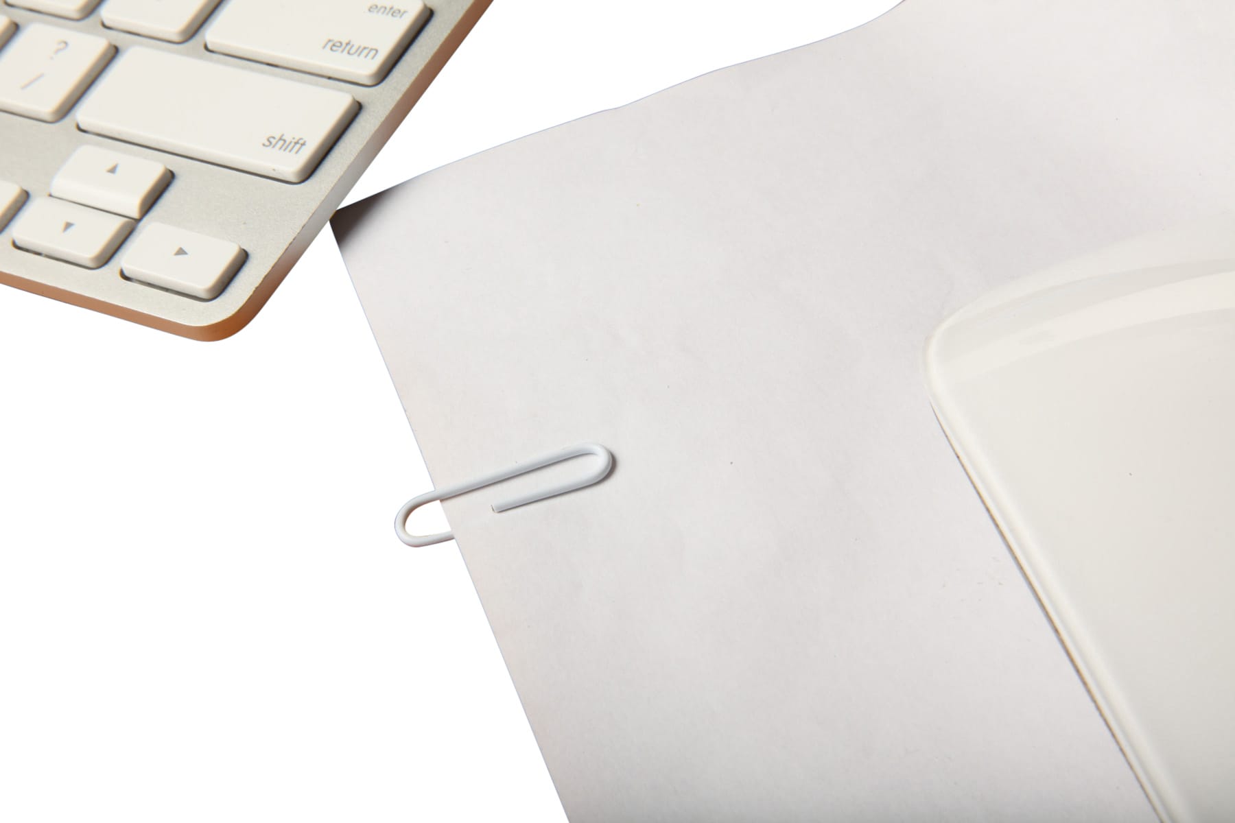 Baumgartens Vinyl Coated Paper Clips #1 Standard Size 100 Pack WHITE (ES-5010)