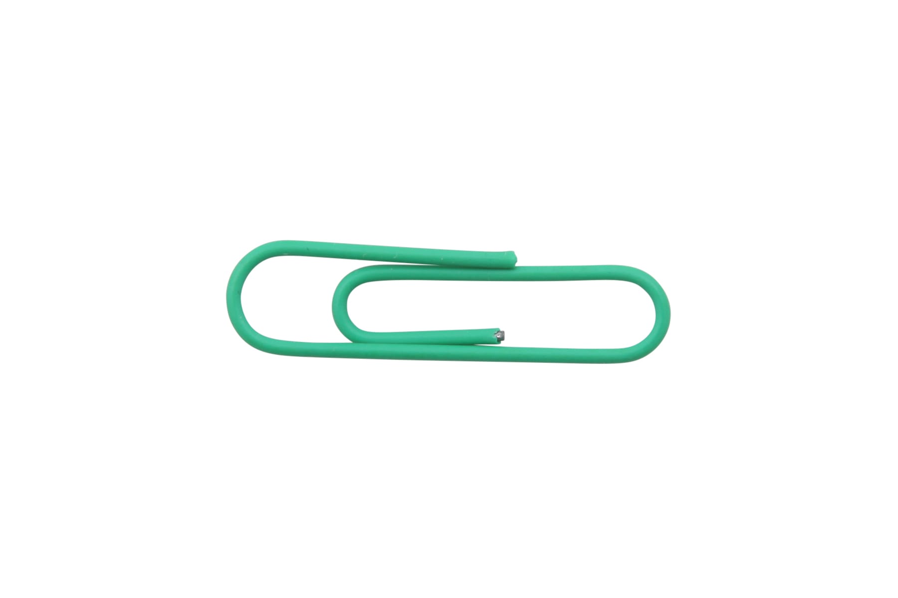Baumgartens Vinyl Coated Paper Clips #1 Standard Size 100 Pack GREEN (ES-5060)