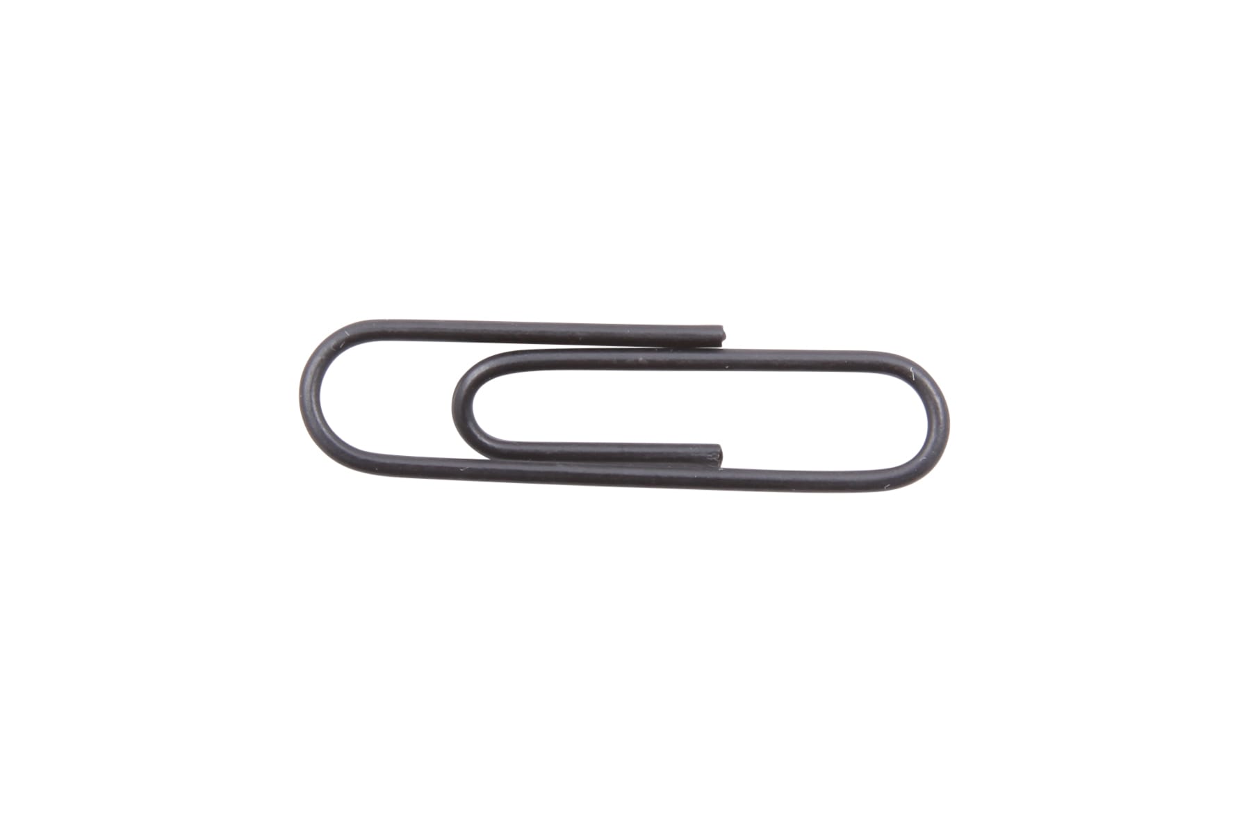 Baumgartens Vinyl Coated Paper Clips #1 Standard Size 100 Pack BLACK (ES-5110)