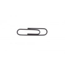 Baumgartens Vinyl Coated Paper Clips #1 Standard Size 100 Pack BLACK (ES-5110)