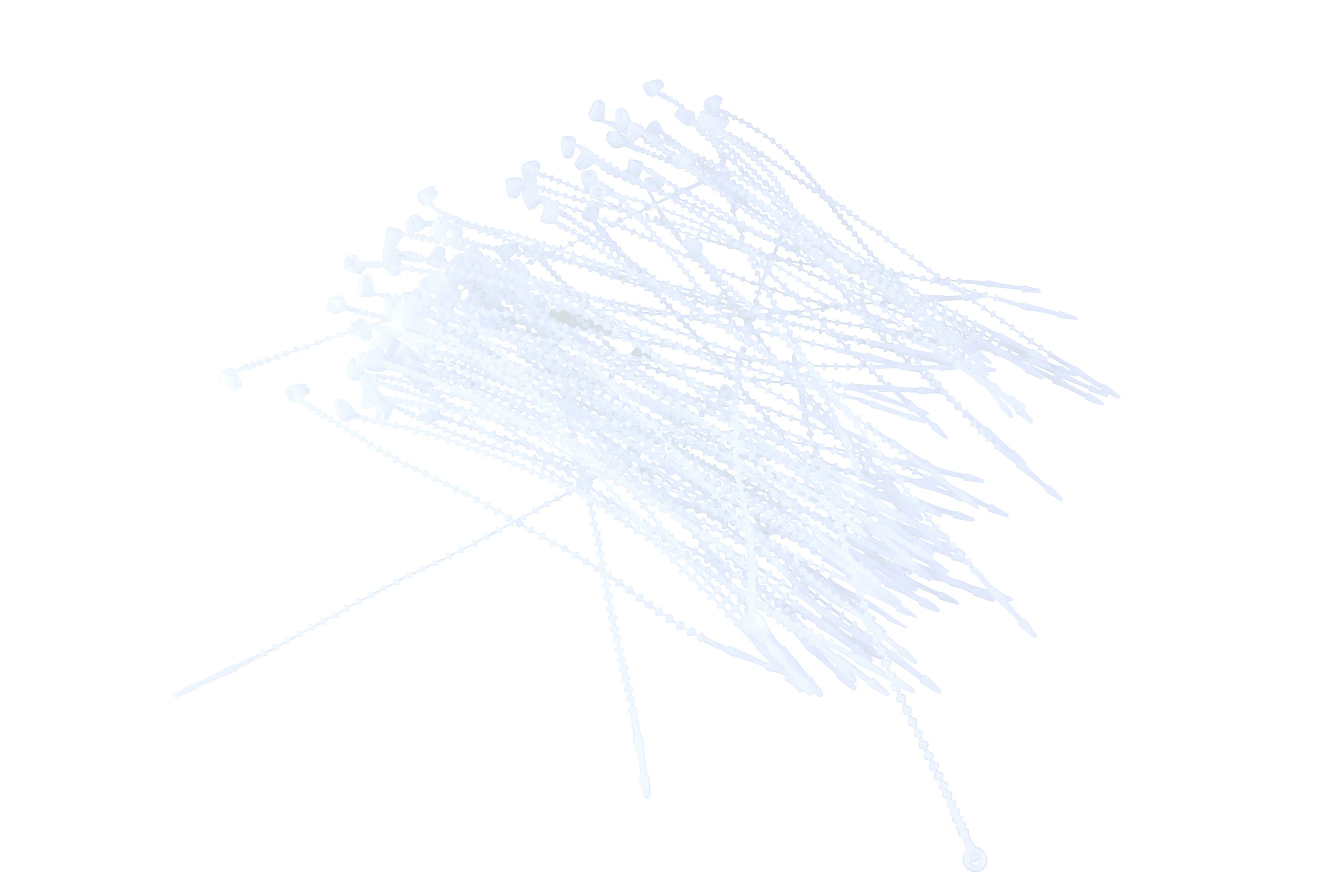Baumgartens Plastic Ties 250 Pack WHITE (GI-5000)