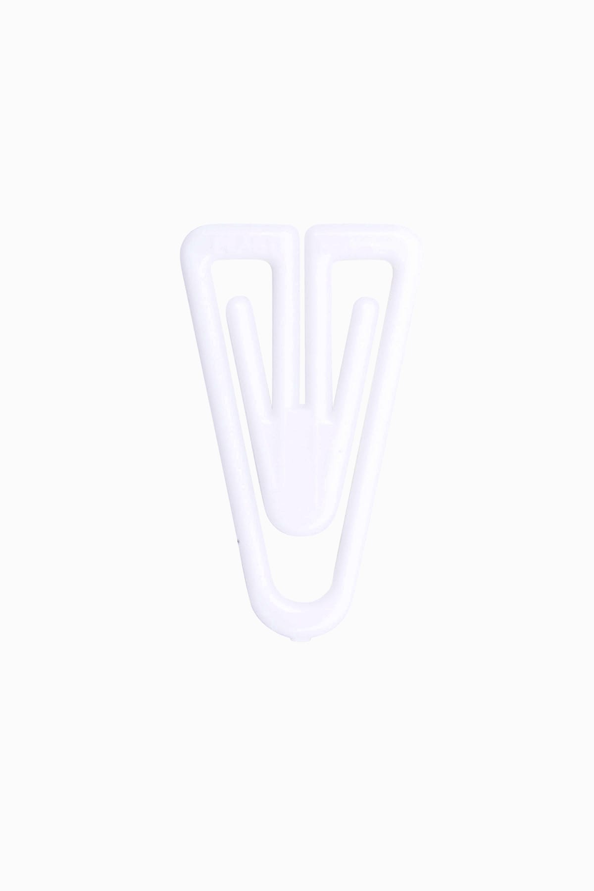 Plastiklips Paper Clips Large Size 200 Pack WHITE (LP-0610)