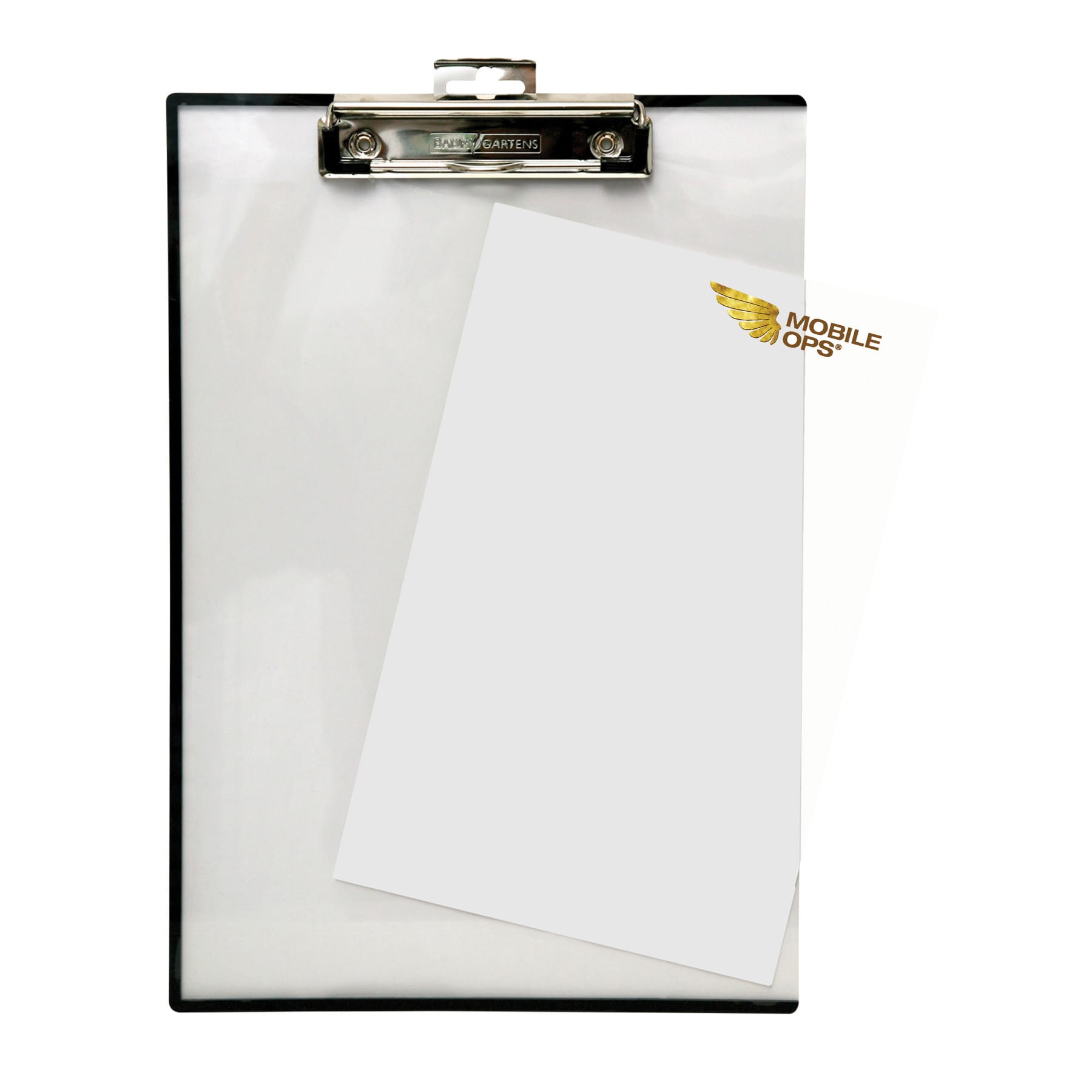 Mobile Ops Unbreakable Quick Reference Clipboard With Transparent Protective Cover CLEAR (TA-1611)