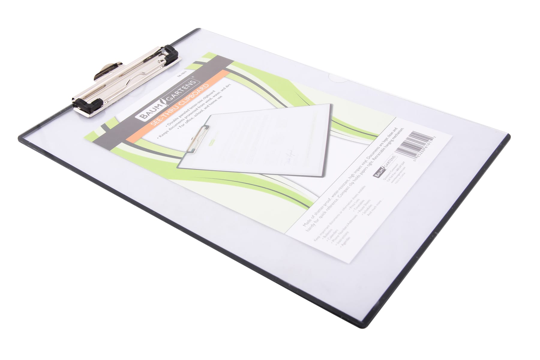 Mobile Ops Unbreakable Quick Reference Clipboard With Transparent Protective Cover CLEAR (TA-1611)