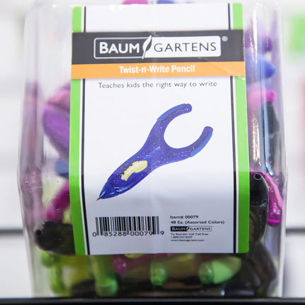 PenAgain Twist 'n Write Mechanical Pencil Hexagonal Tub Display of 48 Arthritis Ehlers Danlos Syndrome ASSORTED Colors (00079)