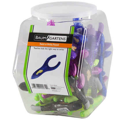 PenAgain Twist 'n Write Mechanical Pencil Hexagonal Tub Display of 48 Arthritis Ehlers Danlos Syndrome ASSORTED Colors (00079)
