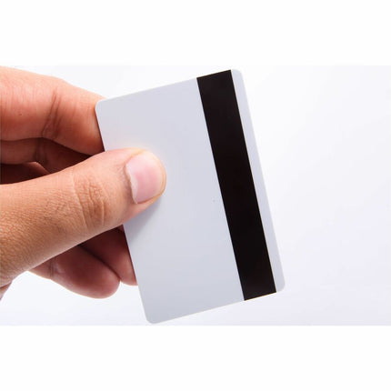 SICURIX CR 80 with Hico Magnetic Stripe Blank ID Cards 30 mil 100 Pack White