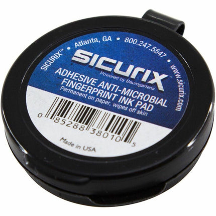 SICURIX Inkless Fingerprint Pad with Adhesive BLACK (38010)