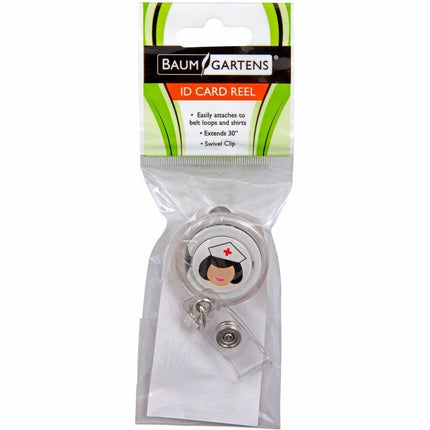 SICURIX Nurse ID Badge Reels Round Belt Clip Strap ASSORTED Colors (68630)
