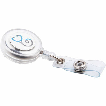 SICURIX Stethescope ID Badge Reels Round Swivel Spring Clip Strap ASSORTED Colors (68640)