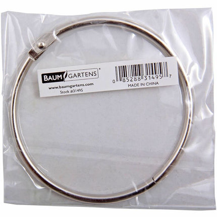 Baumgartens Book Ring 3" Chrome (31495)
