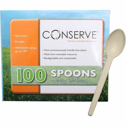 CONSERVE Spoons 100 Pack OFF WHITE (10232)