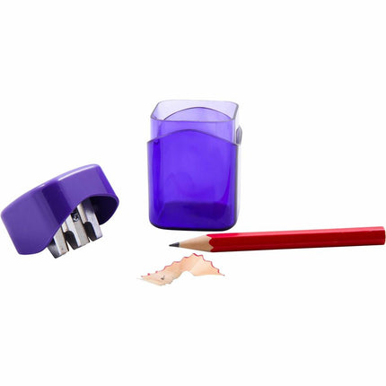 Baumgartens Wave Pencil Sharpener Dual Hole ASSORTED Colors (19060)